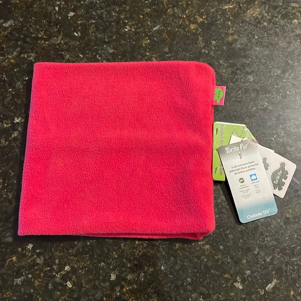 NWT Turtlefur Chelonia 150 Double Layer Neck Fleece Hot Pink UPF 50